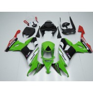 Blanco Negro & Verde Carenado Moto Kawasaki ZX10R 08-10