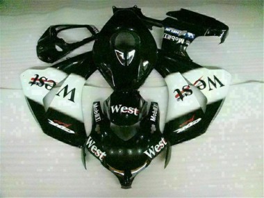 Blanco Negro West Carenado Moto Honda CBR 1000 RR 08-11