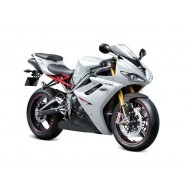 Blanco Perla Negro Carenado Moto Triumph Daytona 675 Triple 09-12