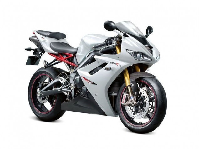 Blanco Perla Negro Carenado Moto Triumph Daytona 675 Triple 09-12 Blanco Perla Negro Carenado Moto Triumph Daytona 675 Triple 09-12