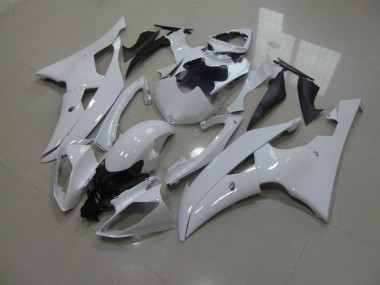 Blanco Perla Sin Calcomanías Carenado Moto Yamaha R6 08-16
