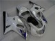 Blanco Plata Carenado Moto Suzuki GSXR 600 / 750 K1 K2 K3 01-03