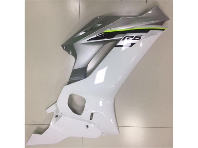 Blanco Plata Carenado Moto Yamaha R6 17-23 Blanco Plata Carenado Moto Yamaha R6 17-23