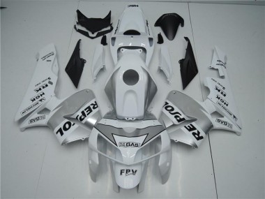 Blanco Plata Negro Repsol Carenado Moto Honda CBR 600 RR 05-06