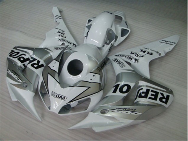 Blanco Plata Negro Repsol Moto Plástico Honda CBR 1000 RR 04-05 Blanco Plata Negro Repsol Moto Plástico Honda CBR 1000 RR 04-05