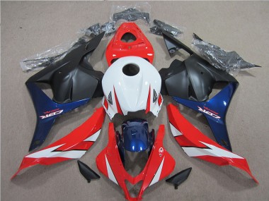 Blanco Rojo Azul Carenado Moto Honda CBR 600 RR 09-12