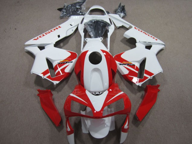 Blanco Rojo Carenado Moto Honda CBR 600 RR 03-04