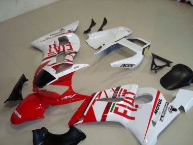 Blanco Rojo Fiat Motul Acer Carenado Moto Yamaha R6 98-02
