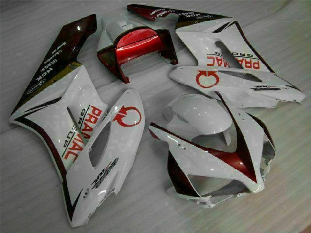 Blanco Rojo Kit Carenado Moto Honda CBR 1000 RR 04-05