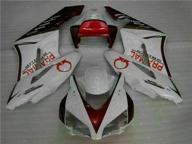 Blanco Rojo Kit Carenado Moto Honda CBR 1000 RR 04-05