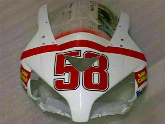 Blanco Rojo Kits Completo Carenado Moto ABS Honda CBR 1000 RR 04-05 Blanco Rojo Kits Completo Carenado Moto ABS Honda CBR 1000 RR 04-05