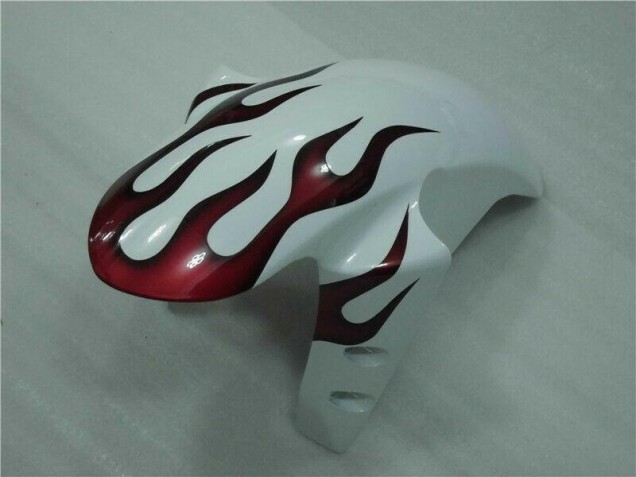Blanco Rojo Llama Carenado Moto Yamaha R1 04-06