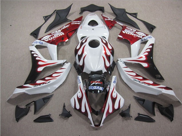 Blanco Rojo Llama Tiburón Carenado Moto Honda CBR 1000 RR 04-05