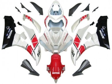Blanco Rojo Negro Kits Carenado Moto Yamaha R6 06-07
