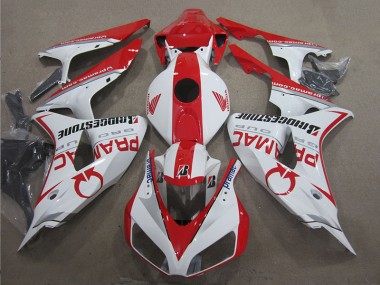 Blanco Rojo PRAMAC Carenado Moto Honda CBR 1000 RR 06-07