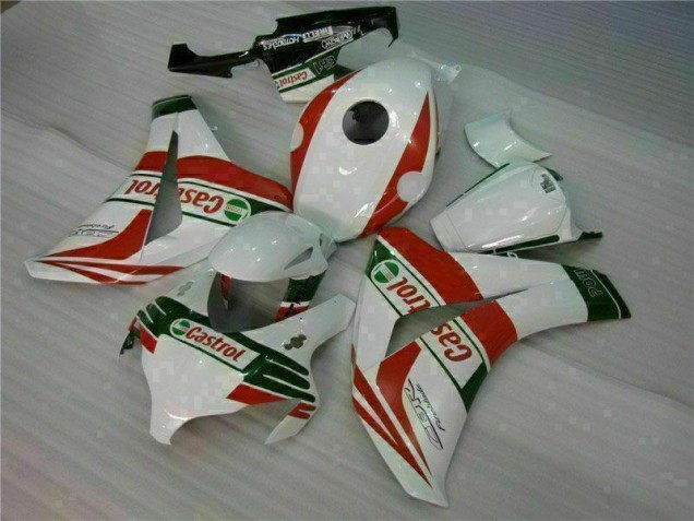 Blanco Rojo Plástica Moto Honda CBR 1000 RR 08-11 Blanco Rojo Plástica Moto Honda CBR 1000 RR 08-11