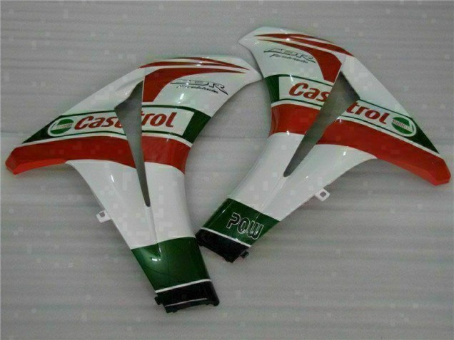 Blanco Rojo Plástica Moto Honda CBR 1000 RR 08-11 Blanco Rojo Plástica Moto Honda CBR 1000 RR 08-11