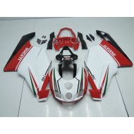 Blanco Rojo con Cola Open Carenado Moto Ducati 749 999 03-04