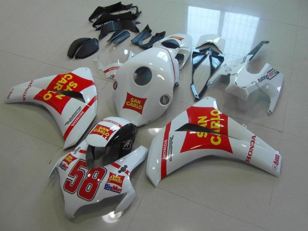 Blanco San Carlo Carenado Moto Honda CBR 1000 RR 08-11 Blanco San Carlo Carenado Moto Honda CBR 1000 RR 08-11