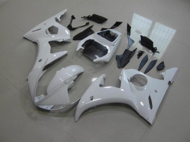 Blanco Sin Calcomanías Carenado Moto Yamaha R6 03-05