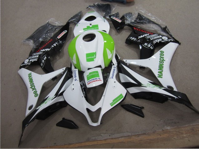 Blanco Verde Hannspree Carenado Moto Honda CBR 1000 RR 04-05 Blanco Verde Hannspree Carenado Moto Honda CBR 1000 RR 04-05