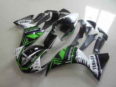 Blanco Verde Monster Carenado Moto Yamaha R1 09-11
