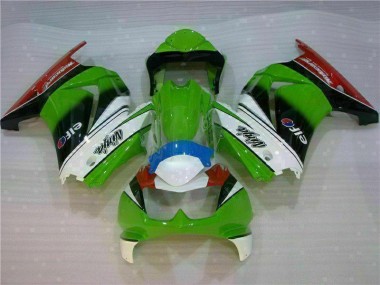 Blanco Verde Negro Ninja Carenado Moto Kawasaki EX250 08-12
