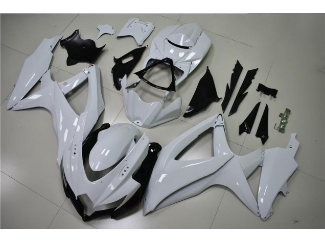 Brillante Blanco Carenado Moto Suzuki GSXR 600 / 750 K8 08-10 Brillante Blanco Carenado Moto Suzuki GSXR 600 / 750 K8 08-10