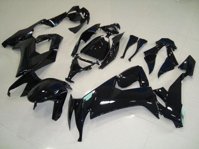 Brillante Negro ABS Moto Plástico Kawasaki ZX10R 08-10 Brillante Negro ABS Moto Plástico Kawasaki ZX10R 08-10