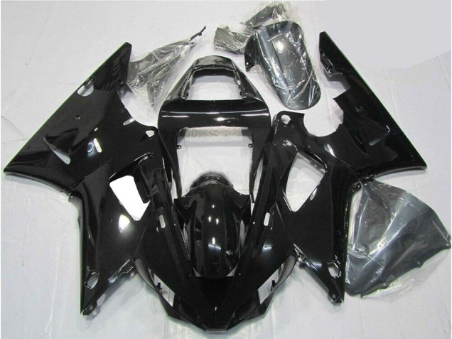 Brillante Negro Carenado Moto Yamaha R1 00-01 Brillante Negro Carenado Moto Yamaha R1 00-01