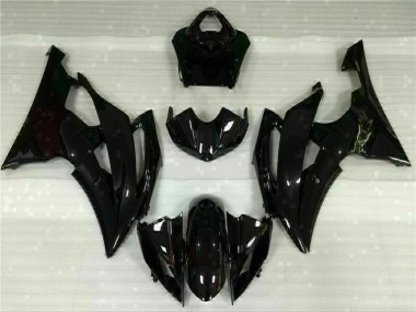 Brillante Negro Carenado Moto Yamaha R6 08-16