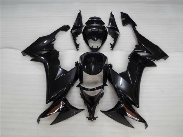 Brillante Negro Carrocería Motocicletas Kawasaki ZX10R 08-10 Brillante Negro Carrocería Motocicletas Kawasaki ZX10R 08-10