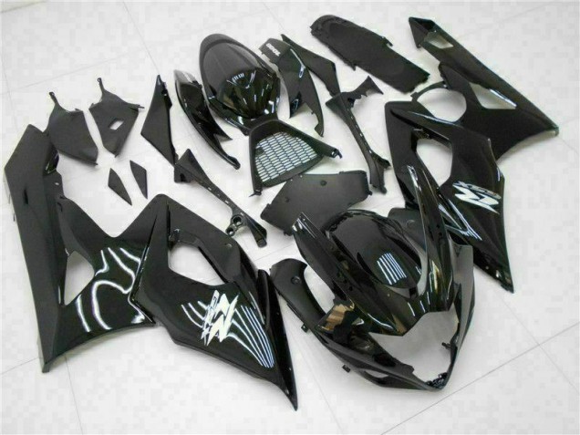 Brillante Negro Carrocería Motocicletas Suzuki GSXR 1000 K5 05-06 Brillante Negro Carrocería Motocicletas Suzuki GSXR 1000 K5 05-06