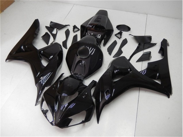 Brillante Negro Kit Carenado Moto Honda CBR 1000 RR 06-07 Brillante Negro Kit Carenado Moto Honda CBR 1000 RR 06-07