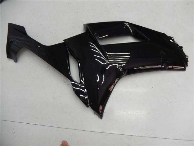 Brillante Negro Kits Carenado Moto Kawasaki ZX6R 07-08