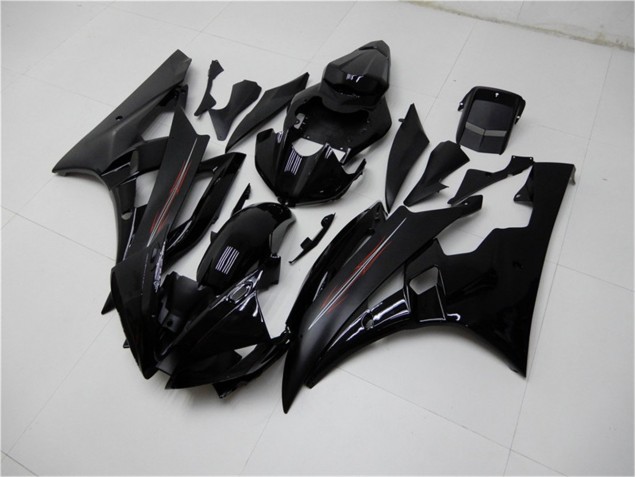 Brillante Negro Mate Carenado Moto Yamaha R6 06-07 Brillante Negro Mate Carenado Moto Yamaha R6 06-07