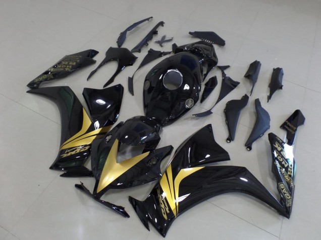 Brillante Negro Oro Pegatinas Carenado Moto Honda CBR 1000 RR 12-16 Brillante Negro Oro Pegatinas Carenado Moto Honda CBR 1000 RR 12-16