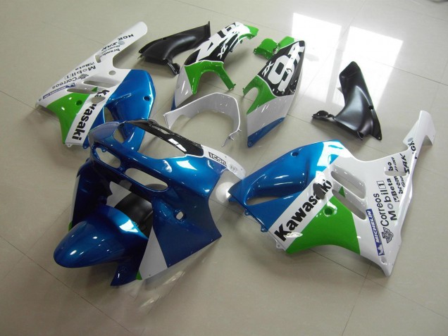 Claro Azul Blanco Carenado Moto Kawasaki ZX9R 94-97 Claro Azul Blanco Carenado Moto Kawasaki ZX9R 94-97