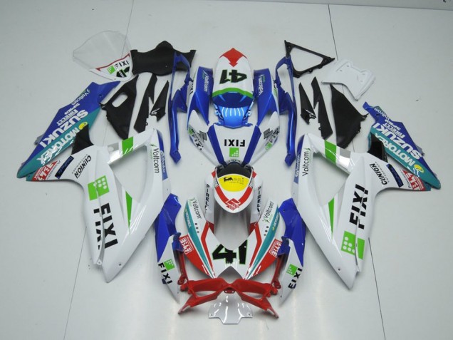 Fixi Claro Azul Carenado Moto Suzuki GSXR 1000 K9 09-16 Fixi Claro Azul Carenado Moto Suzuki GSXR 1000 K9 09-16