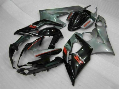 Gris Negro Carenado & Plástico Moto Suzuki GSXR 1000 K5 05-06