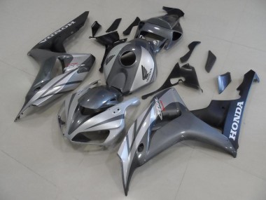 Gris Plata & Negro Mate Carenado Moto Honda CBR 1000 RR 06-07