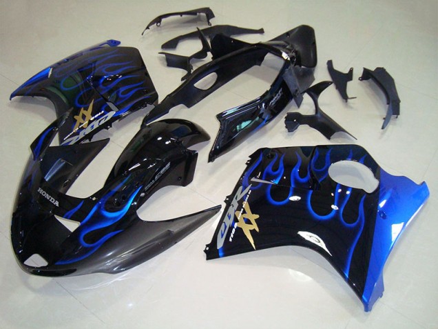 Llama azul negra Carenado Moto Honda CBR 1100 XX Blackbird 96-07