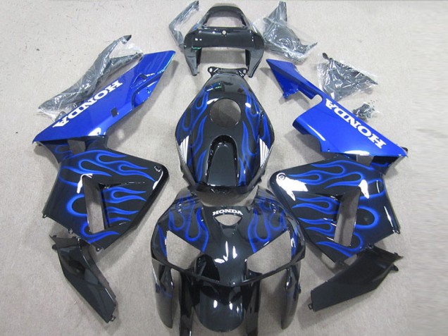Llama azul negra Carenado Moto Honda CBR 600 RR 05-06 Llama azul negra Carenado Moto Honda CBR 600 RR 05-06