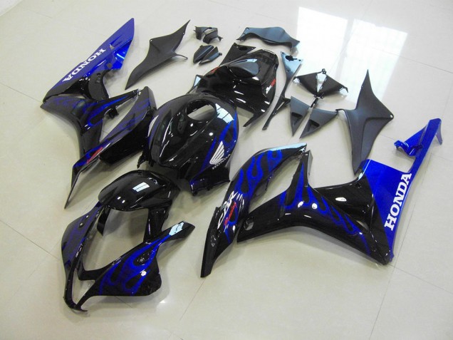 Llama azul negra Carenado Moto Honda CBR 600 RR 07-08 Llama azul negra Carenado Moto Honda CBR 600 RR 07-08