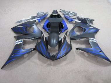 Llama azul negra Kit Completo Carenado Moto Yamaha R6 03-05