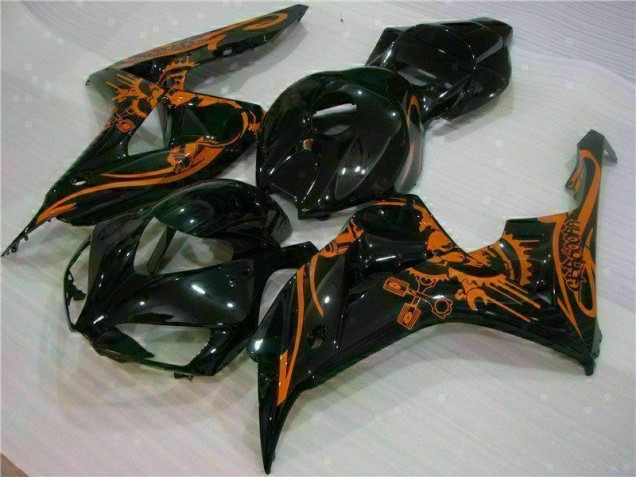 Marrón Negro Carenado Moto Honda CBR 1000 RR 06-07 Marrón Negro Carenado Moto Honda CBR 1000 RR 06-07