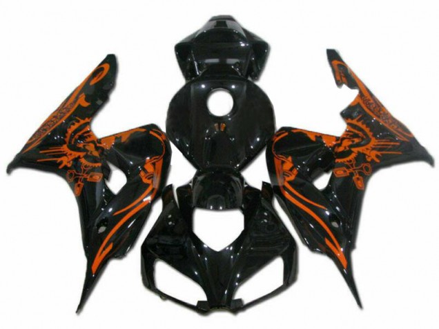 Marrón Negro Carenado Moto Honda CBR 1000 RR 06-07 Marrón Negro Carenado Moto Honda CBR 1000 RR 06-07