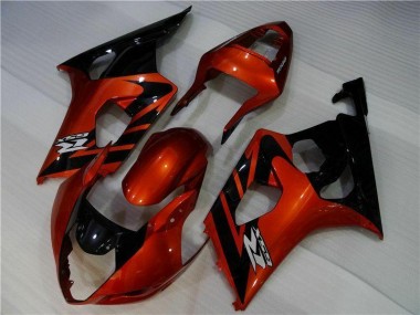 Marrón Negro Kit Carenado Inyección Suzuki GSXR 1000 K3 03-04