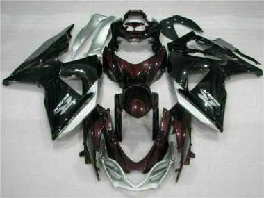 Marrón Negro Kits Completo Carenado Moto ABS Suzuki GSXR 1000 K9 09-16