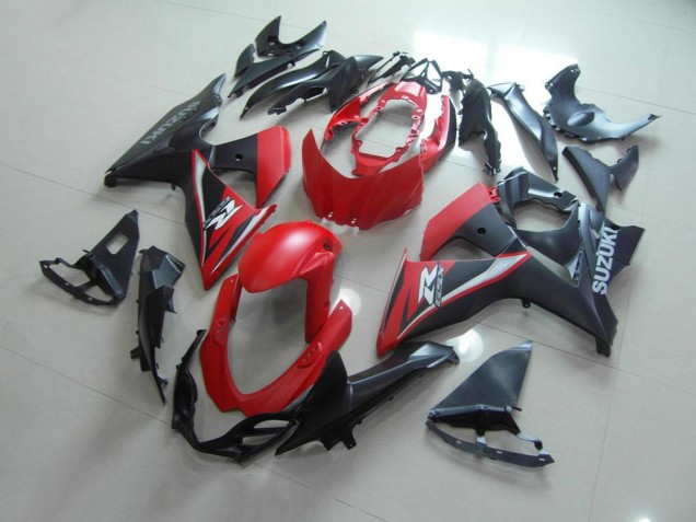 Mate Rojo Negro Carenado Moto Suzuki GSXR 1000 K9 09-16 Mate Rojo Negro Carenado Moto Suzuki GSXR 1000 K9 09-16